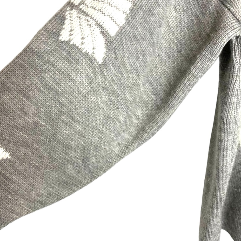 Vintage 90’s Bow Themed Sweater Gray White Bows Size XL - Picture 3 of 7